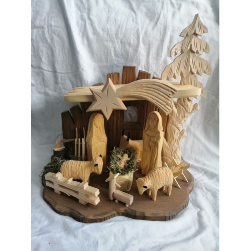 Dřevěný betlém 14D2