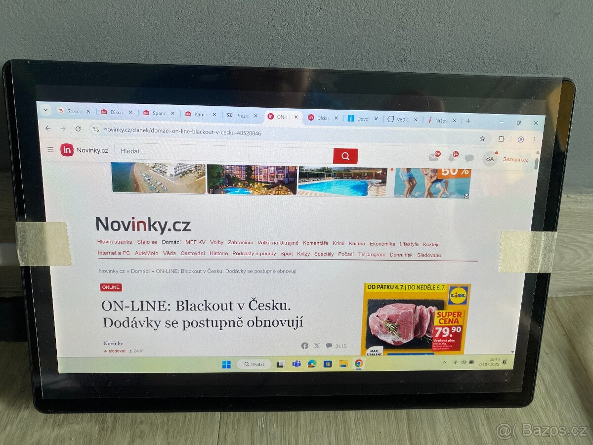Dotykový monitor 10 palců - obrazovka