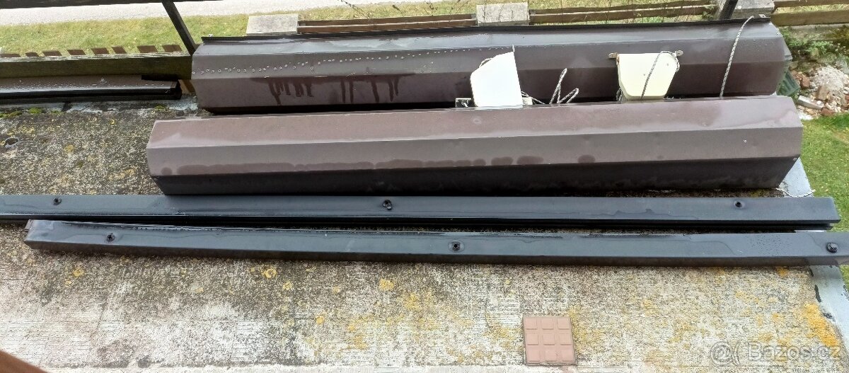 2x Venkovní hliníkové rolety 1,45 x 2,20m, š x v