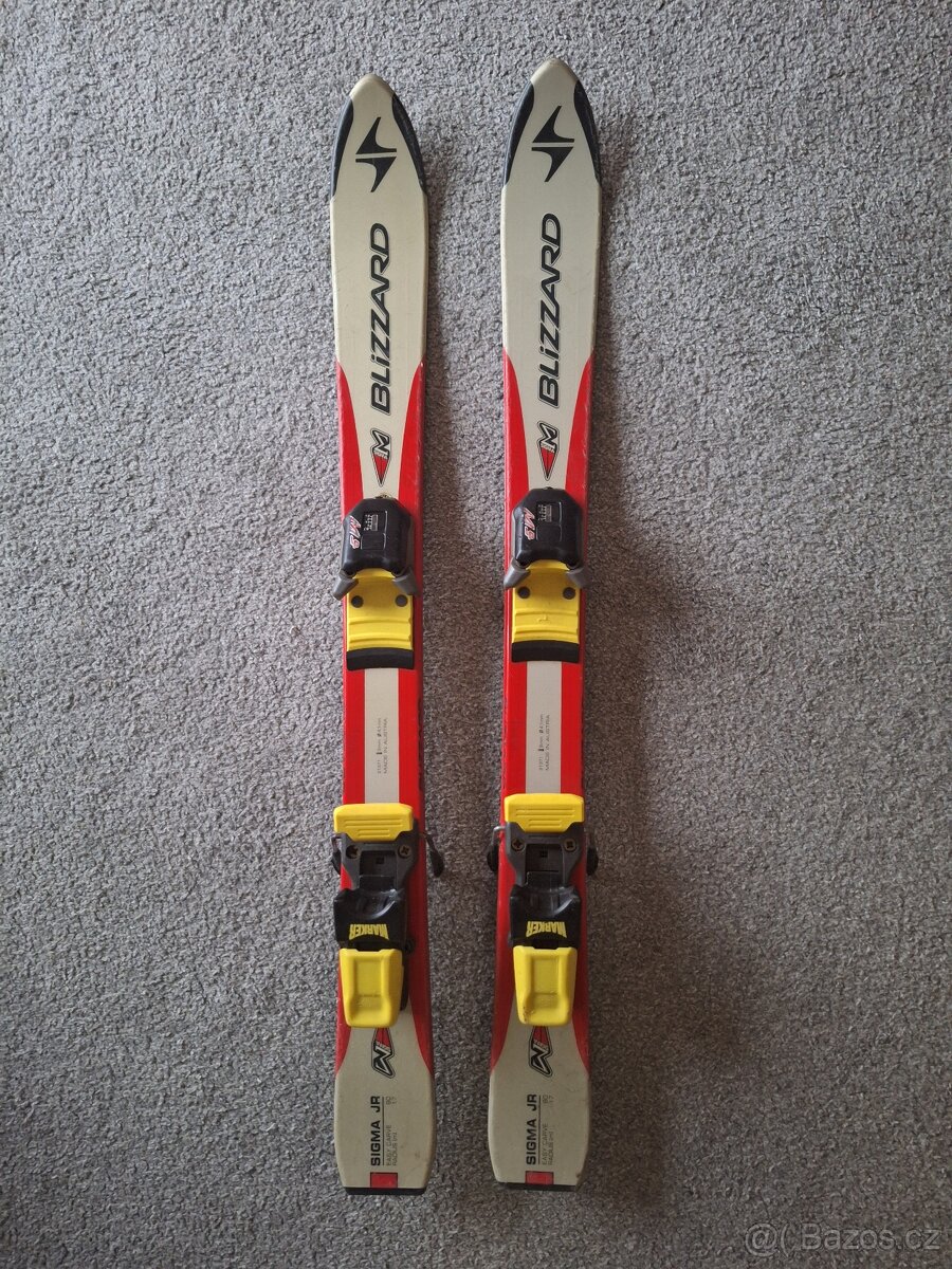 Dětské lyže 90+110, helmy a brýle