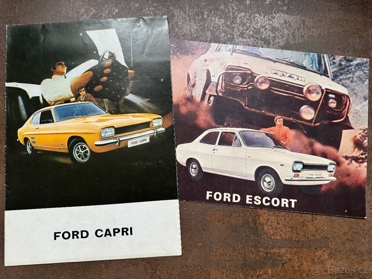 Ford Capri, Ford Escort prospekty
