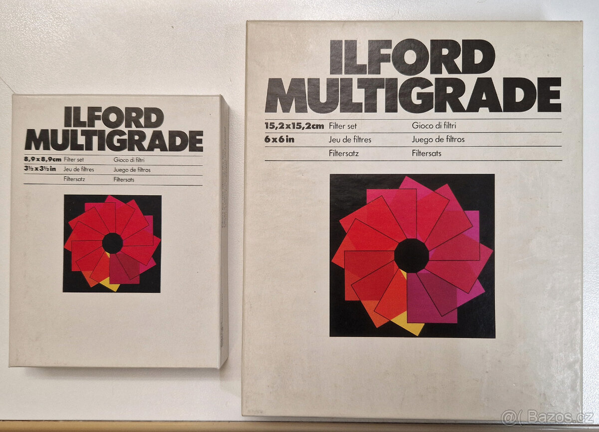 Ilford Multigrade - filtry do zvětšováku