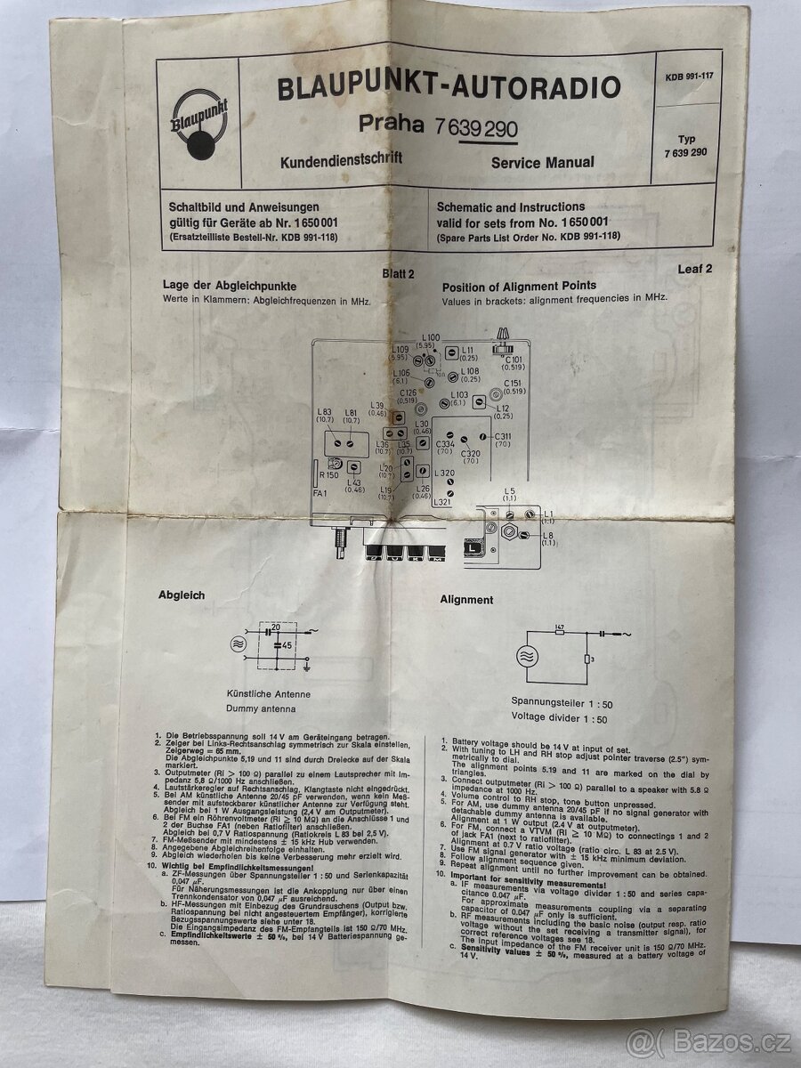 Autorádio Blaupunkt
