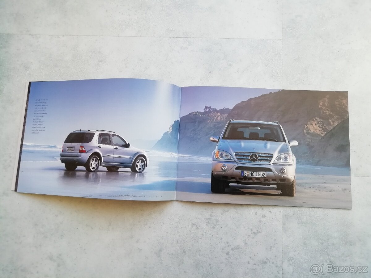 Mercedes M W 163 2001 - katalog - doprava v ceně