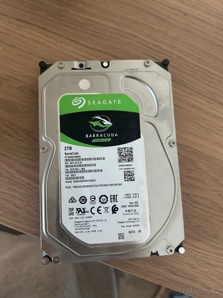 Prodam HDD seagate barracuda 2 TB
