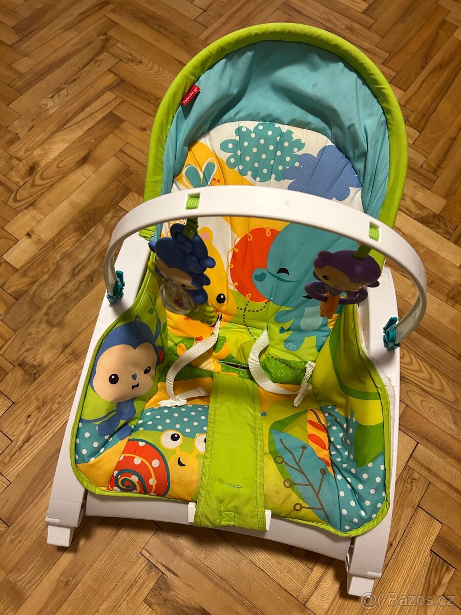 Houpátko Fisher-Price Sedátko rainforest 3v1