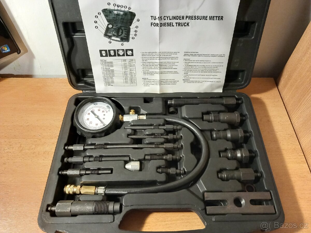 Měřič tlaku diesel
