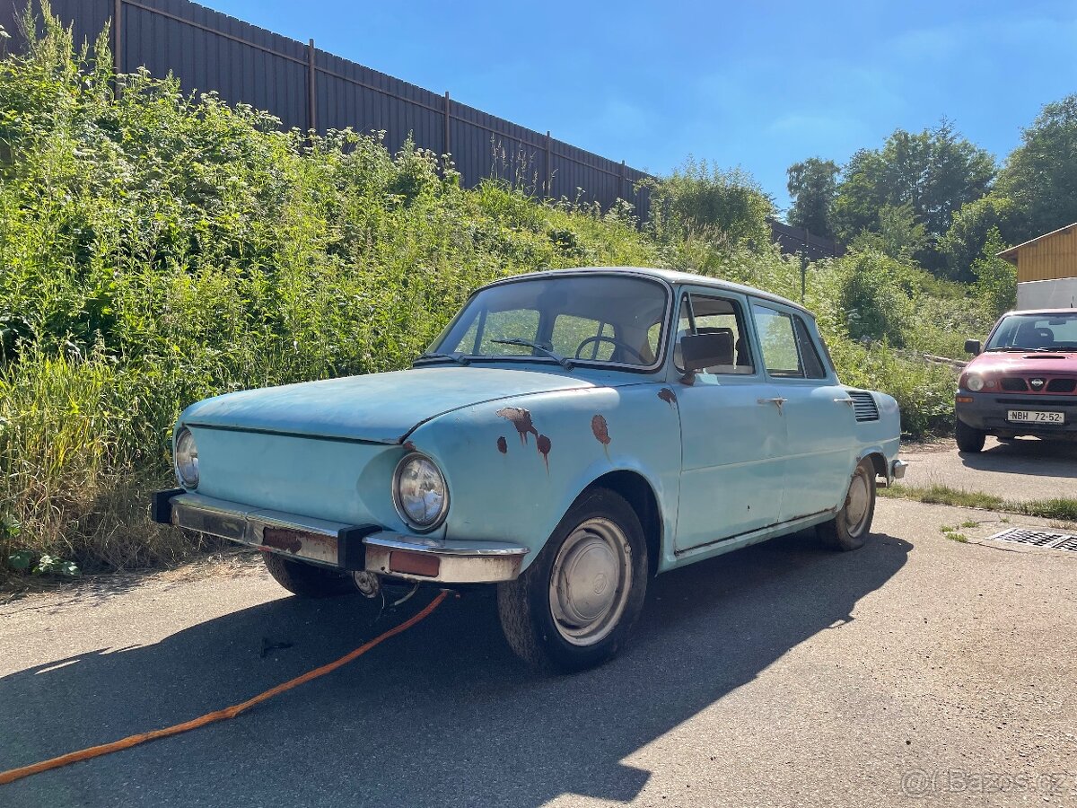 Škoda 100 1972 s TP a SPZ RZ