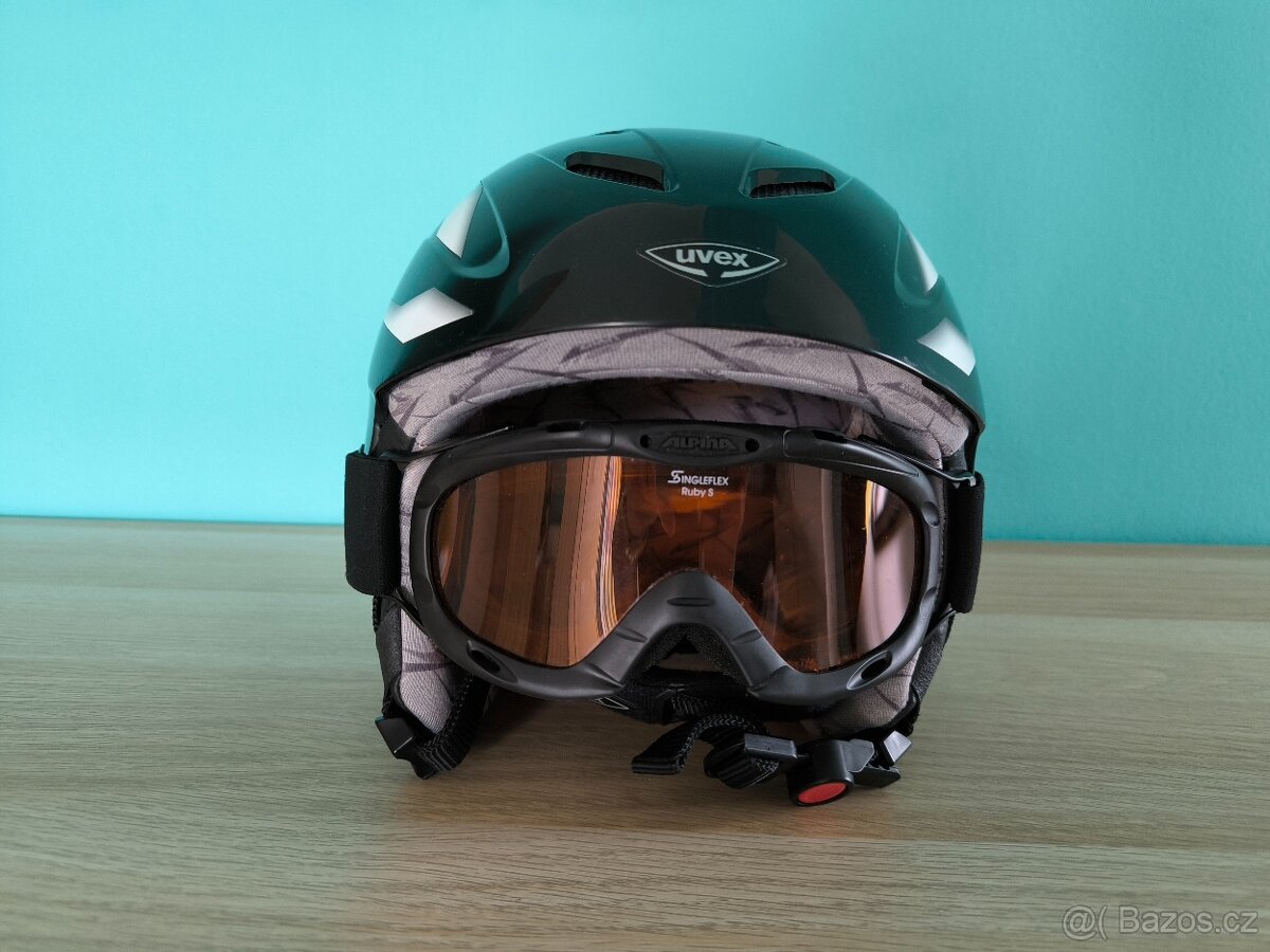 Dětská helma a brýle