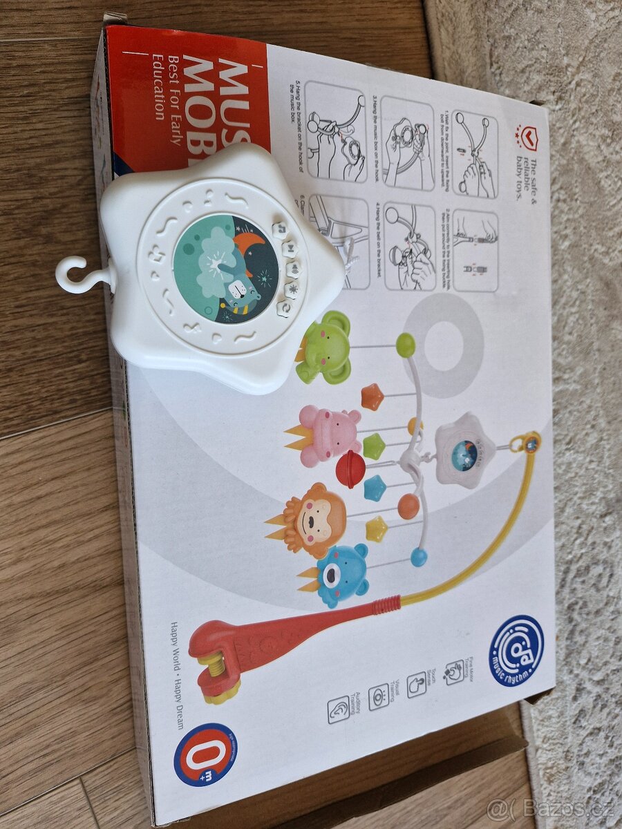 Hudební kolotoč nad postýlku jako nový.