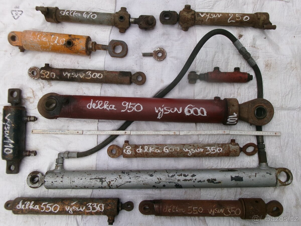 prodám hydr.pístnice a věci na zem.stroje, traktory, a další