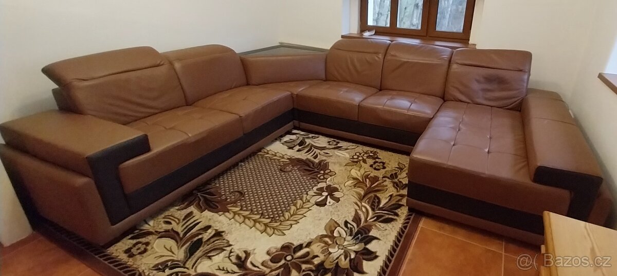 Kožená sedací souprava