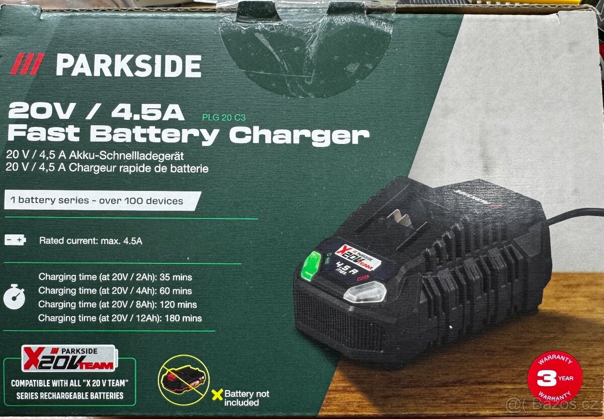 PARKSIDE® Rychlonabíječka PLG 20 C3
