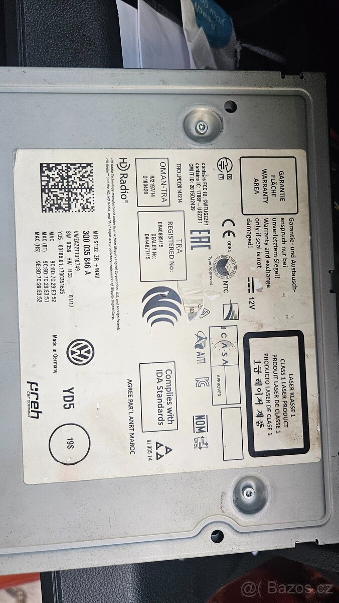 Infotainment MIB2 3q0035846a