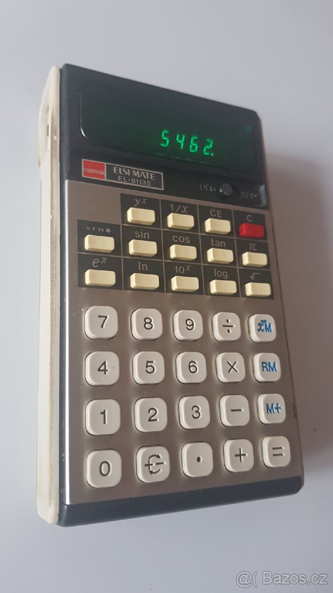 Retro kalkulačka Sharp EL-8113S
