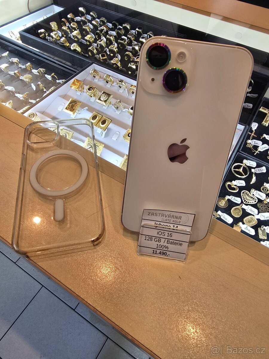 Prodám Apple Iphone 14 - baterie 100%, platí do smazání