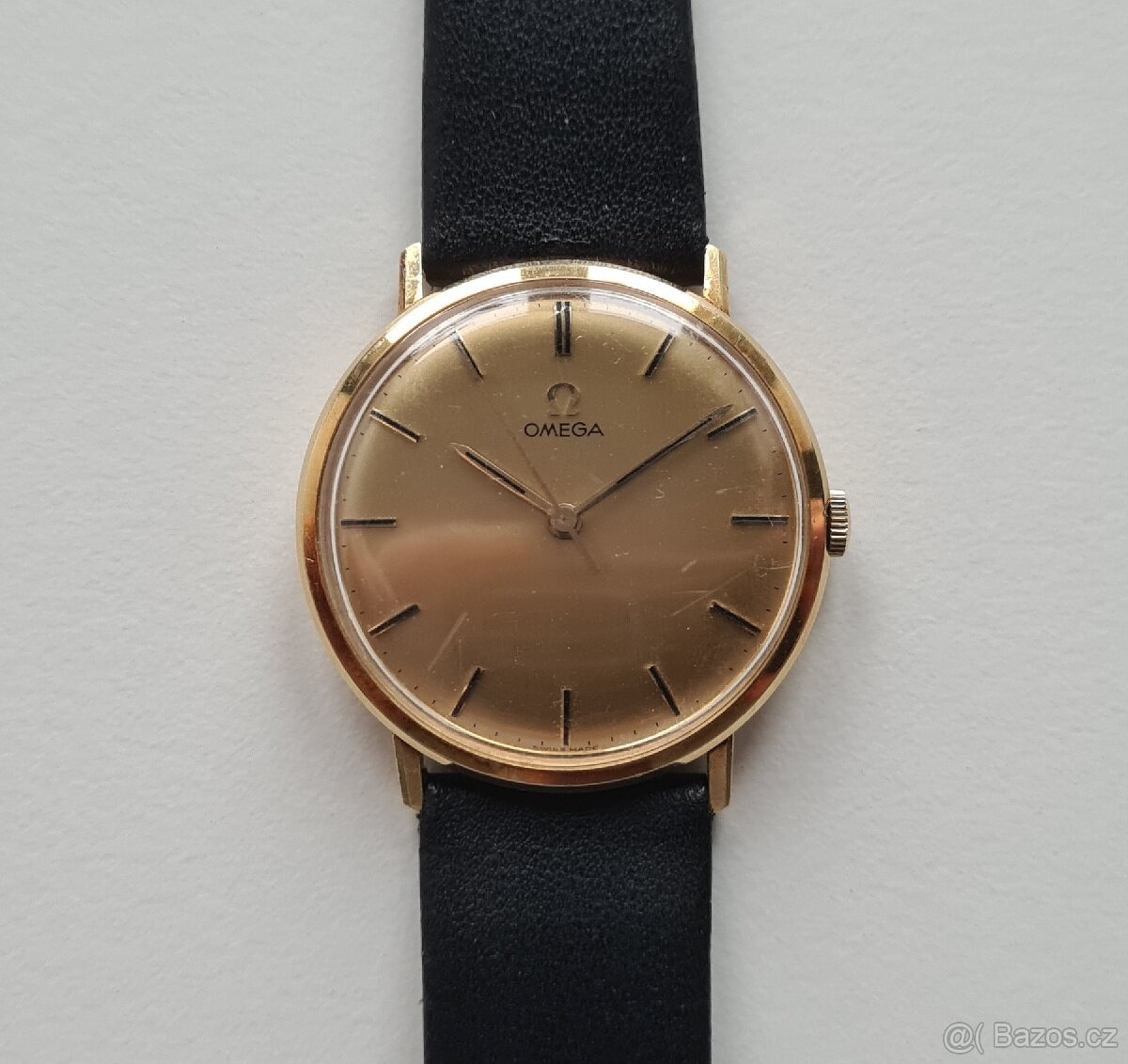 Pánské zlaté náramkové hodinky Omega 18K