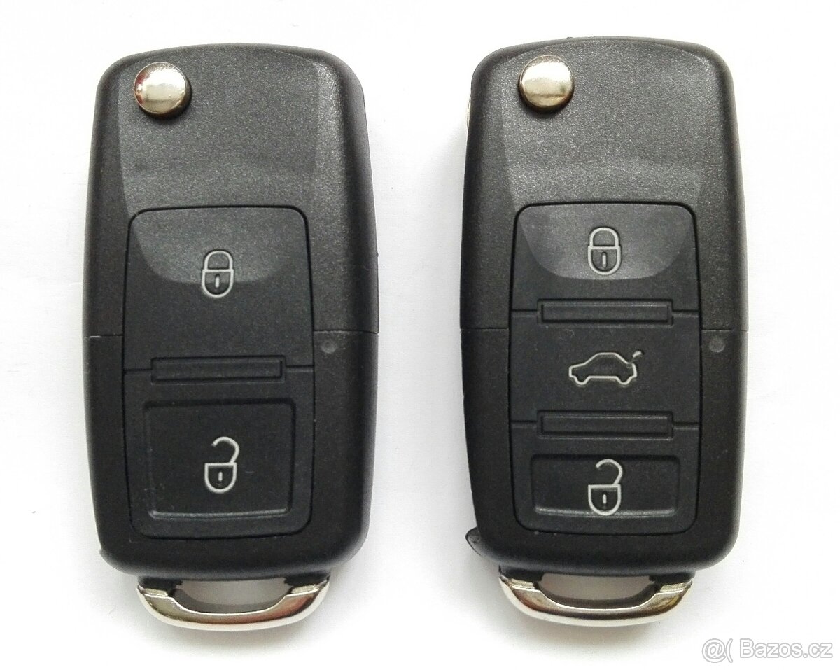 Klíč Škod Vw Seat 2 / 3 tlačítka. Cena za 1 kus = 200kč. K