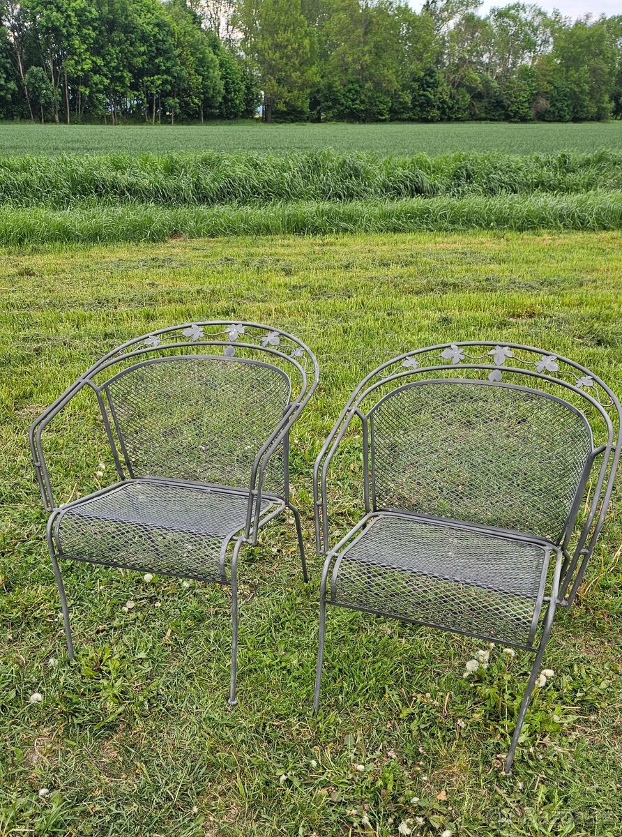 Kované židle 2x