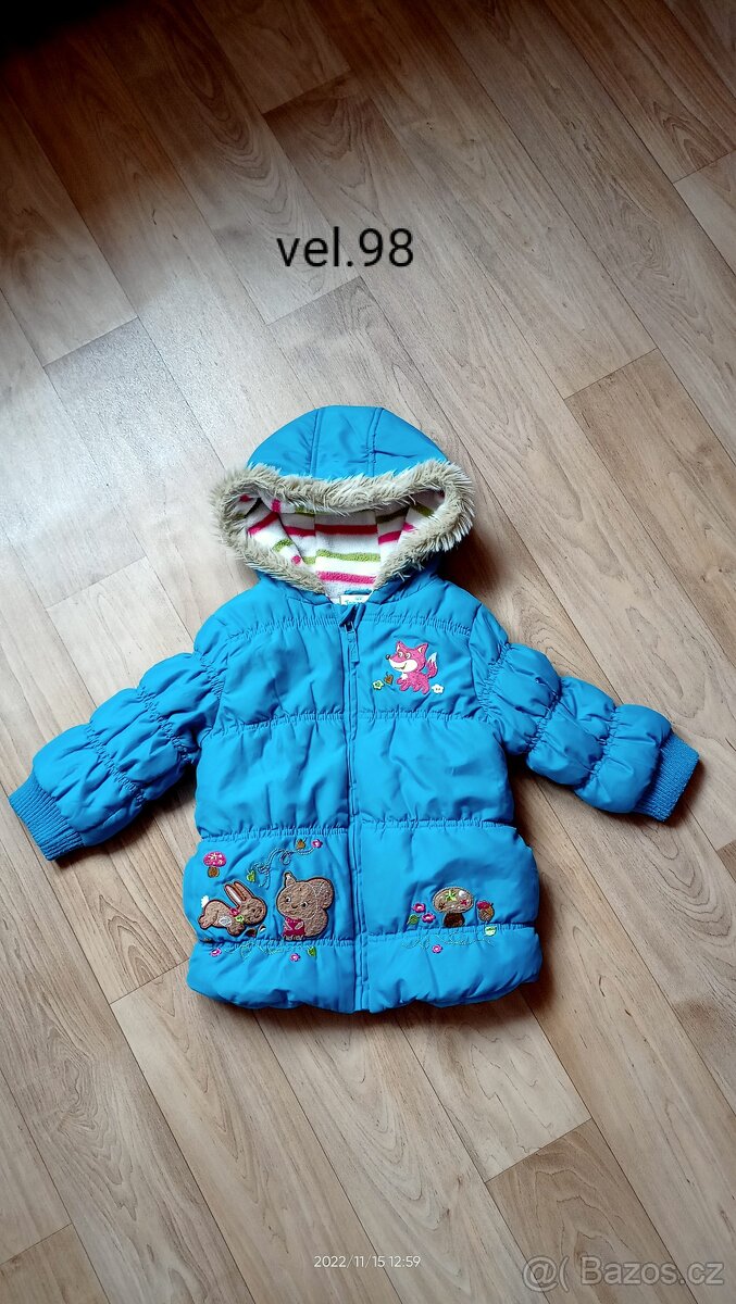 Dívčí zimní bunda, vel.98
