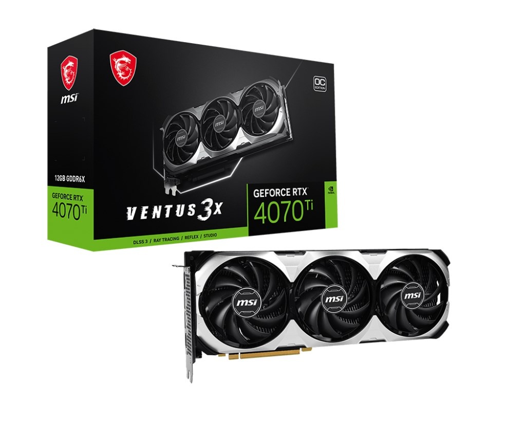 MSI VGA NVIDIA GeForce RTX 4070 Ti VENTUS 3X 12G OC, RTX 407