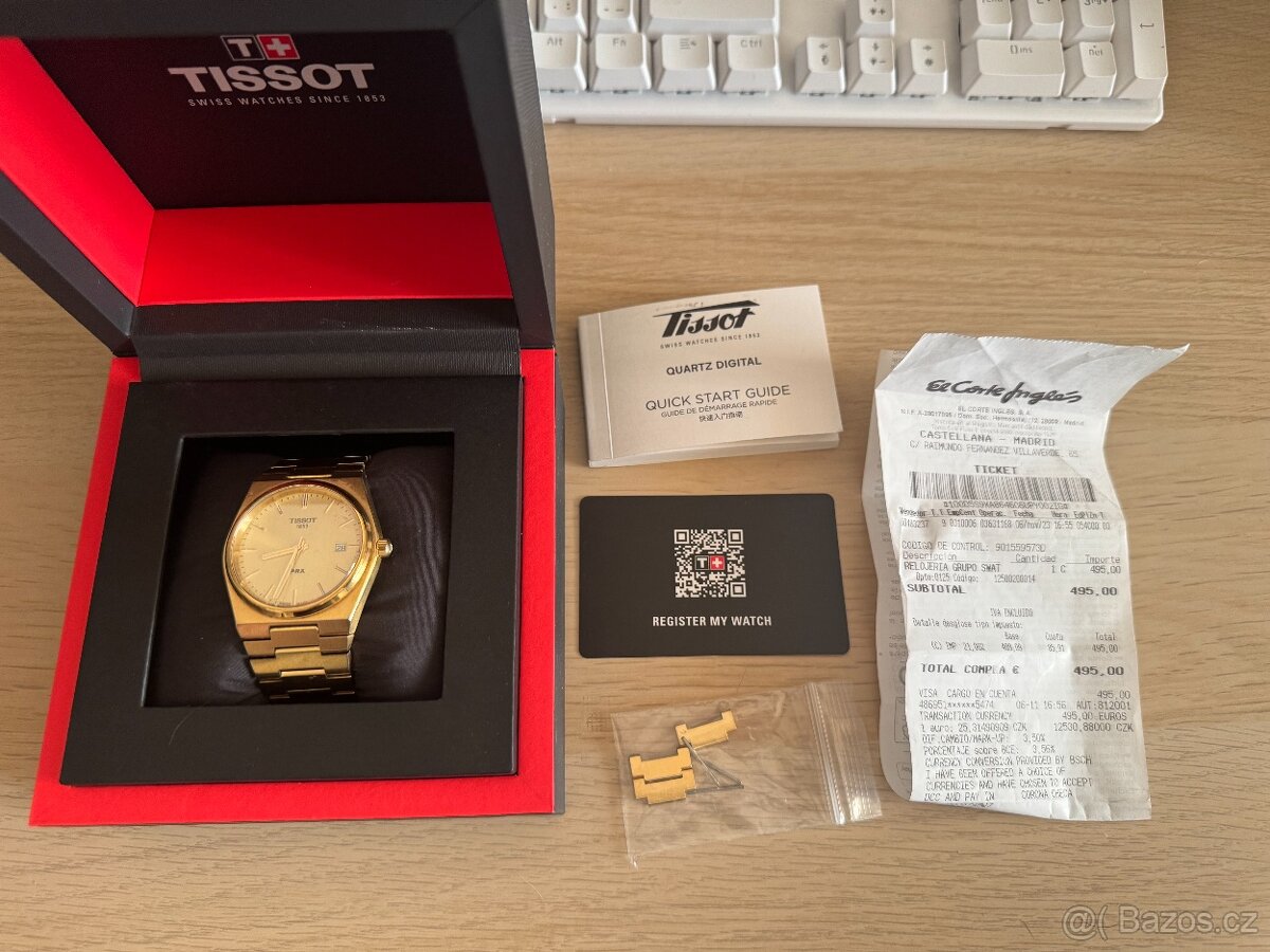 Tissot PRX 40 - zlaté / v záruce