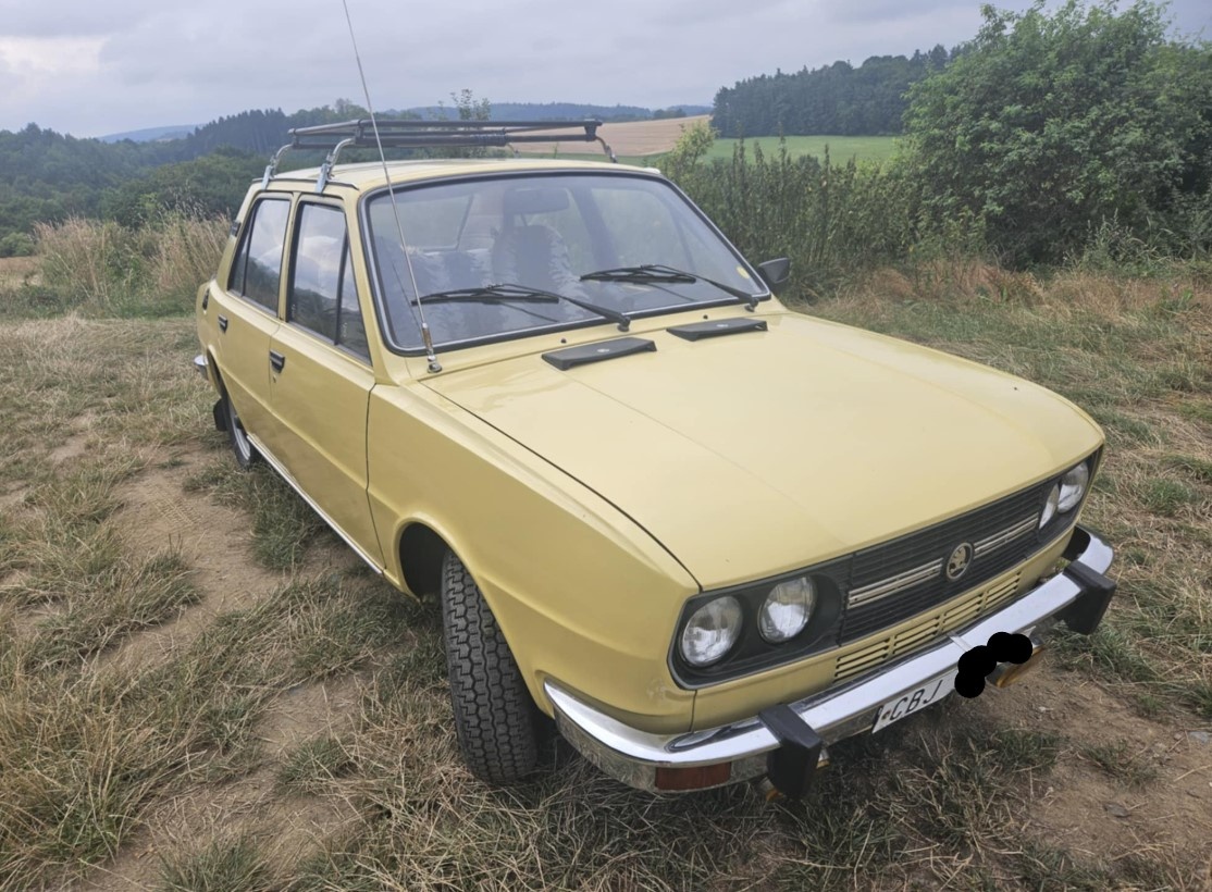 Škoda 120 LS – originál Champagne, po GO, eko zaplaceno, STK