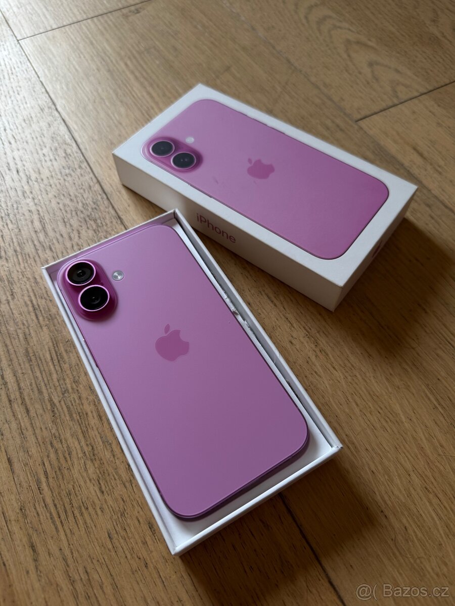 Apple iPhone 16 128GB růžový