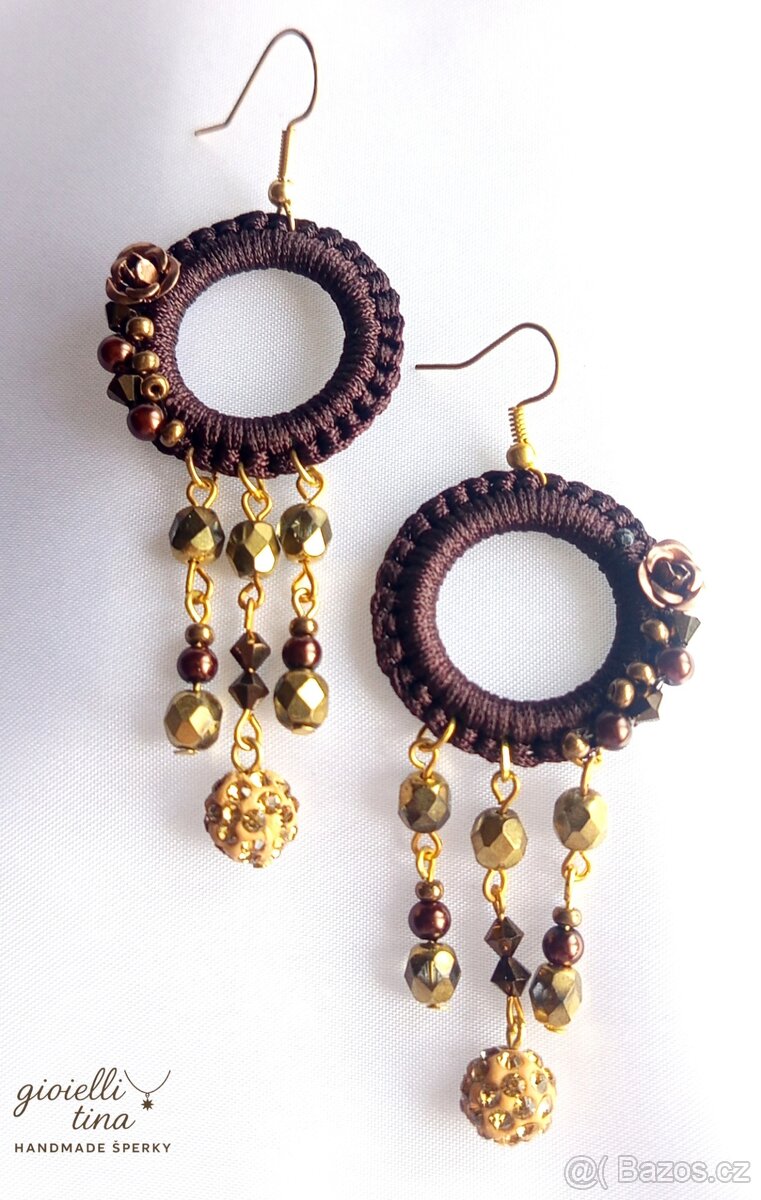 Náušnice Čokoládové zlato