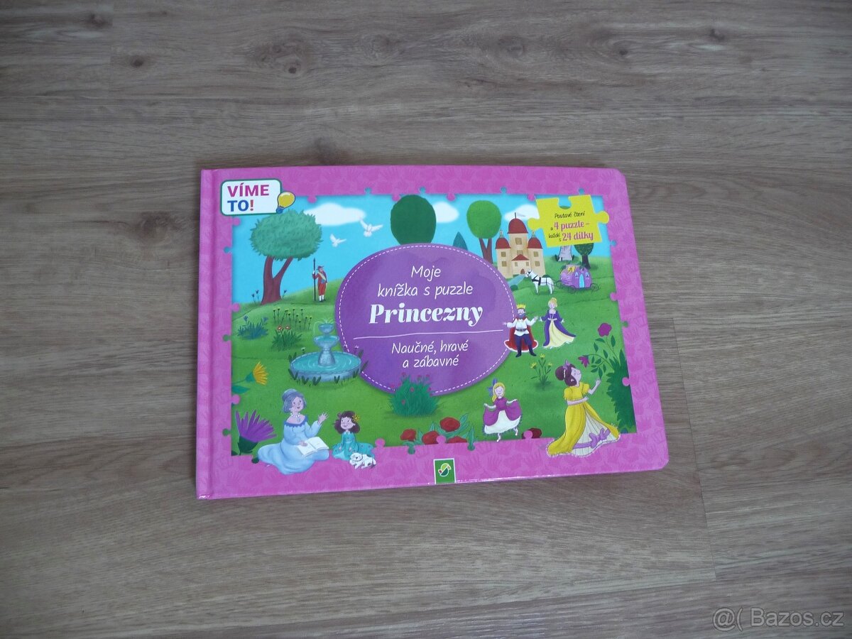 Moje knížka s puzzle Princezny