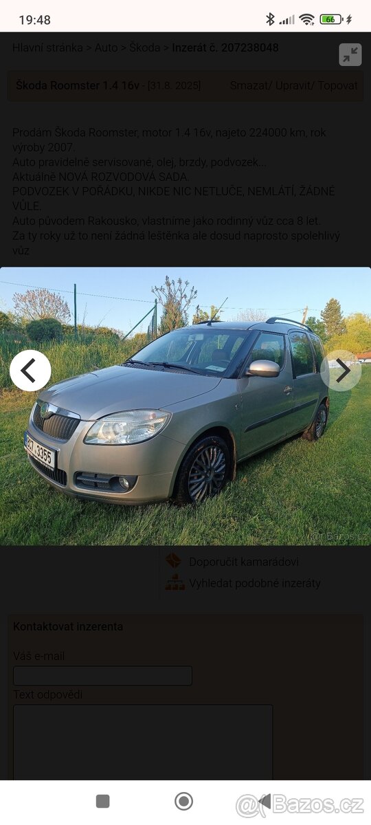 Škoda Roomster 1.4