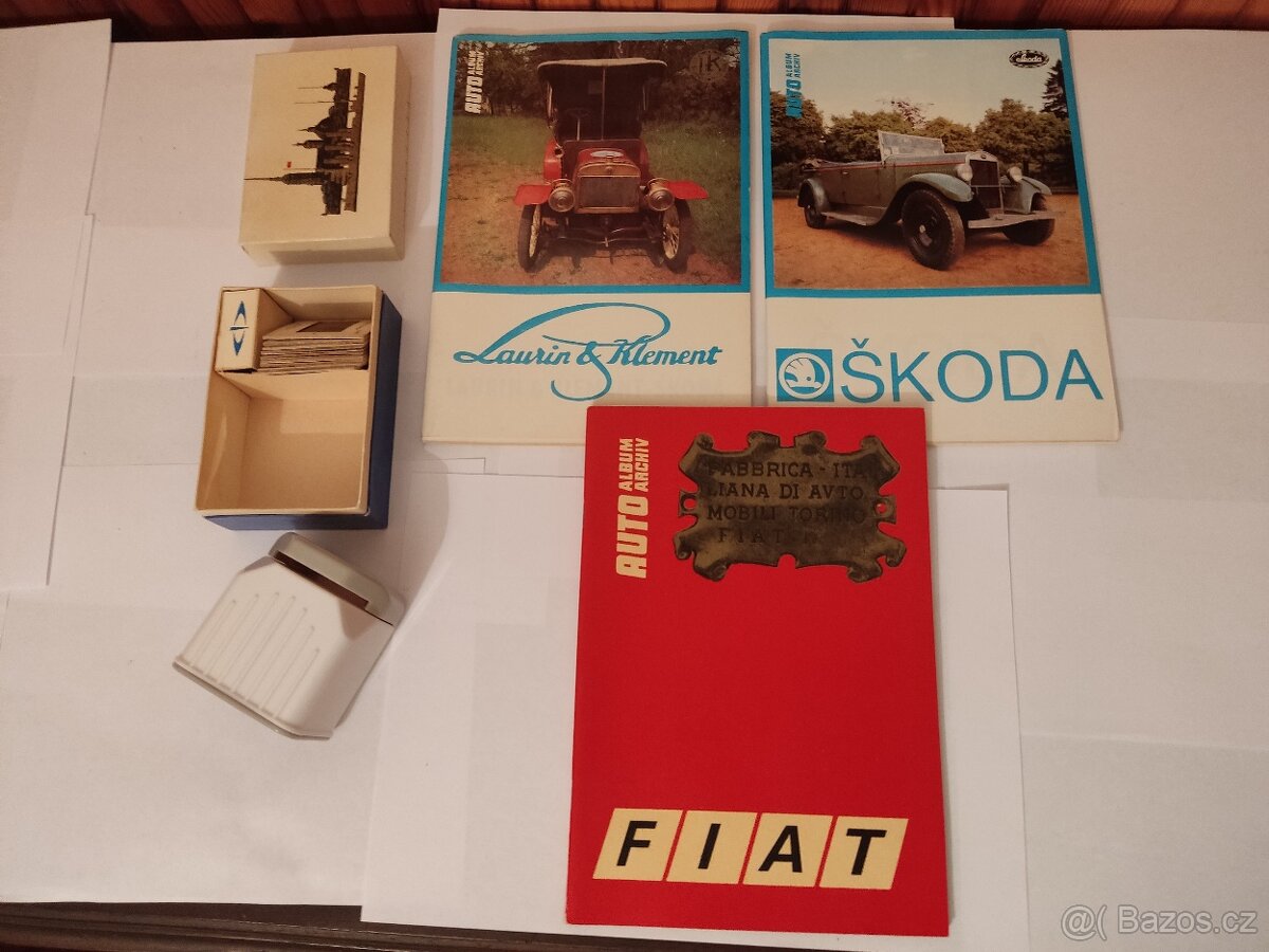 Retro sada AUTO ARCHIV – FIAT, ŠKODA, L&K + diapozitiv