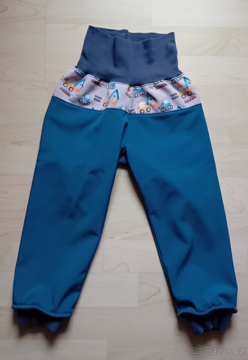 UNUO softshell kalhoty s fleecem Basic bagry 98/104