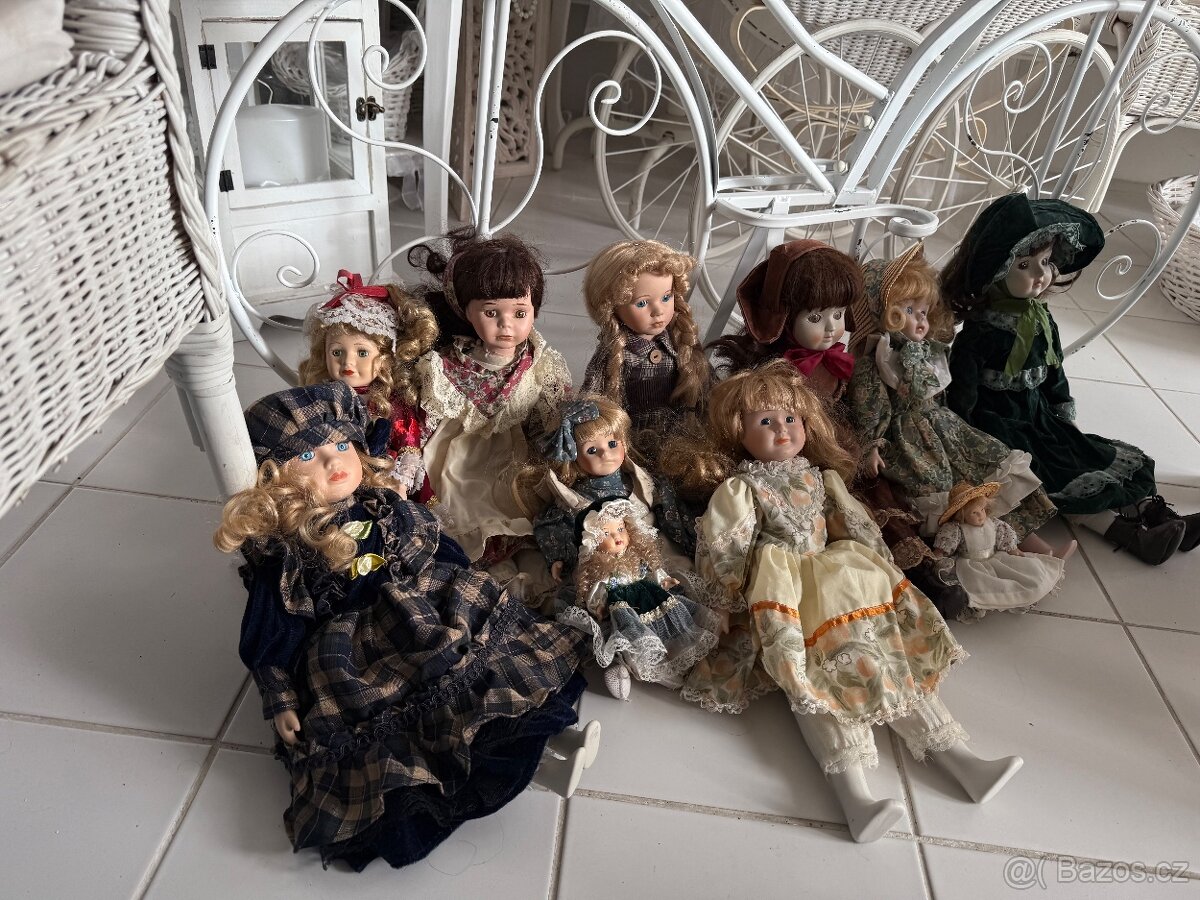 Porcelánové panenky á 50,-Kč