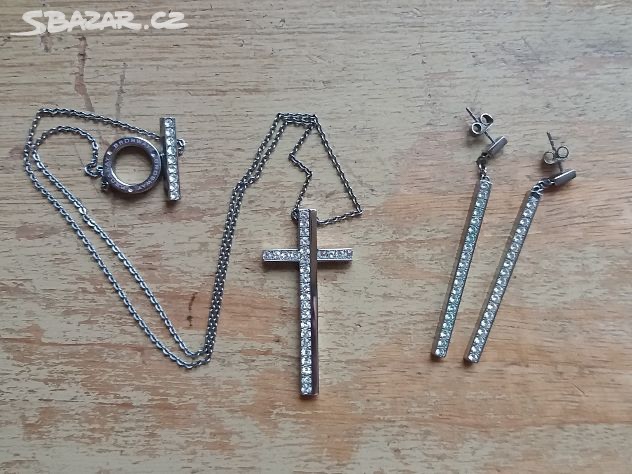 BROSWAY sada přívěsek, řetízek, naušnice