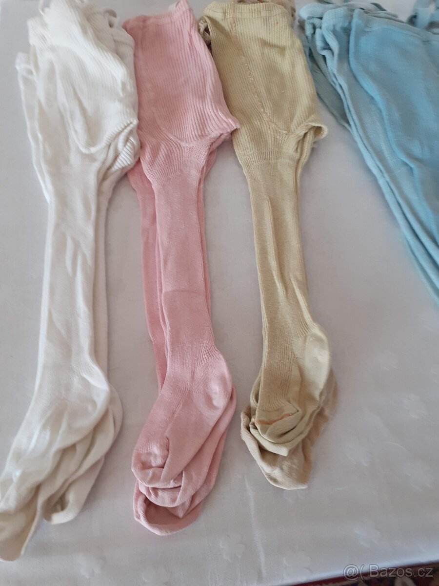 Retro dětské punčocháče - vel. asi 74