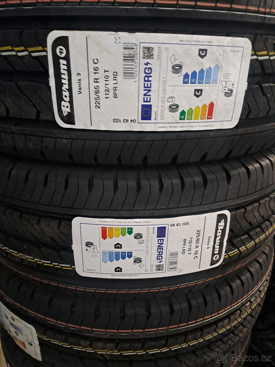 PRODÁM NOVÉ PNEU BARUM 225/65 R16C 112/110T