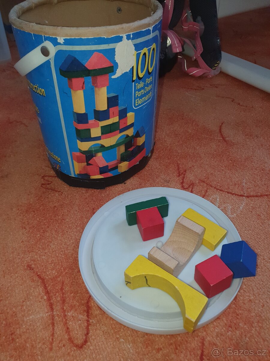 Dřevěné kostky 100 ks