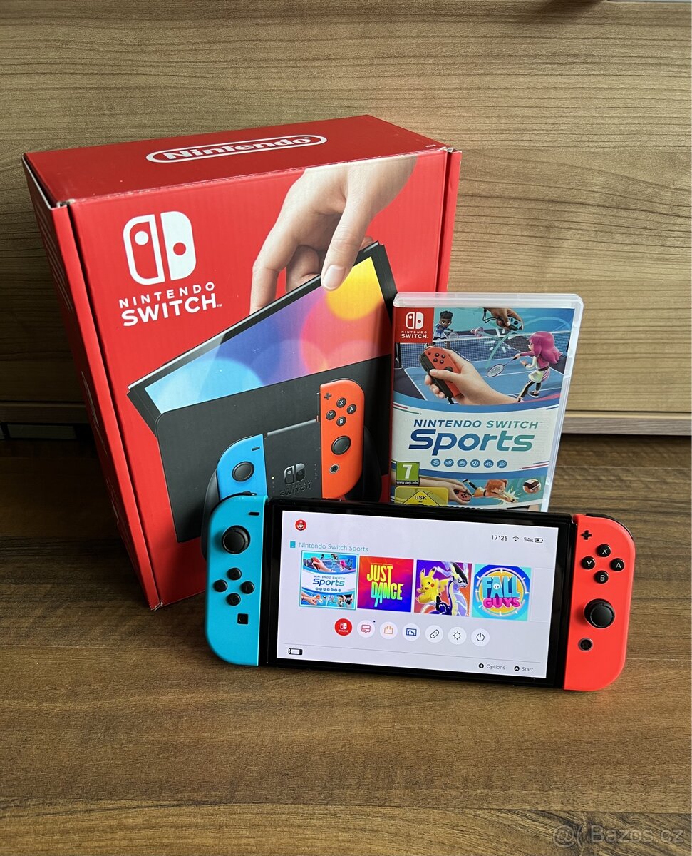Nintendo Switch OLED + hra Sports (Záruka)
