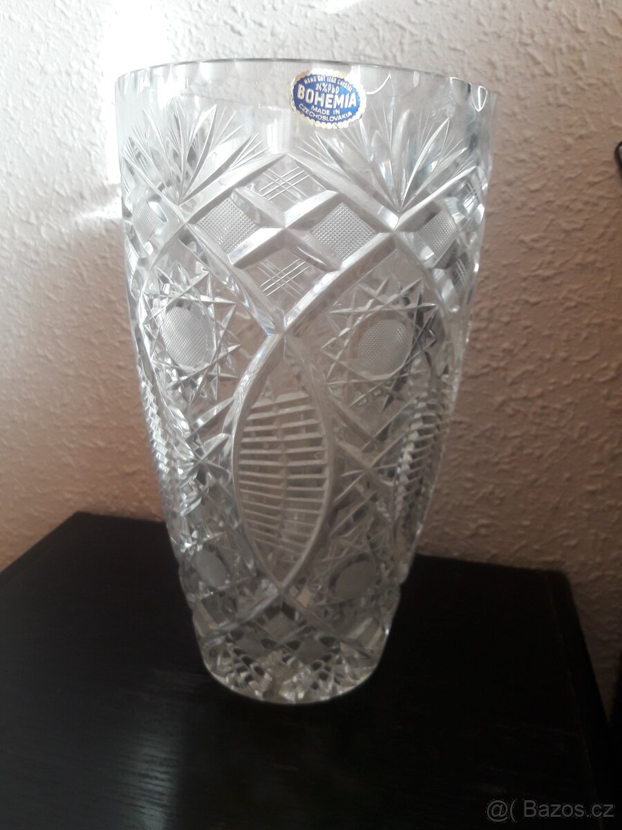 Křištalova vaza Bohemia