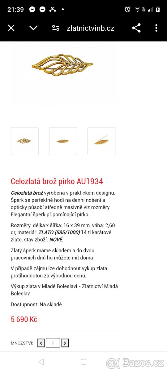 Zlatá broz