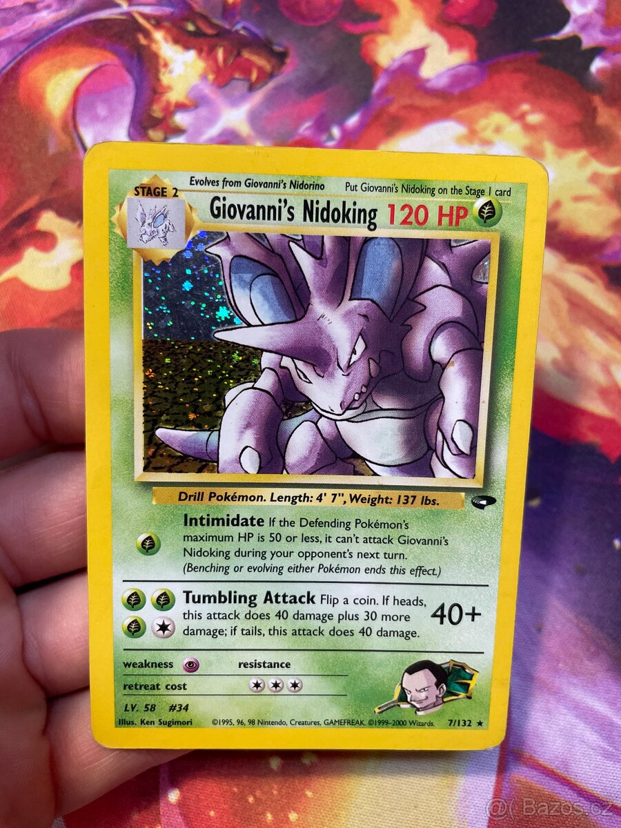 Giovanni’s Nidoking (base set holo)