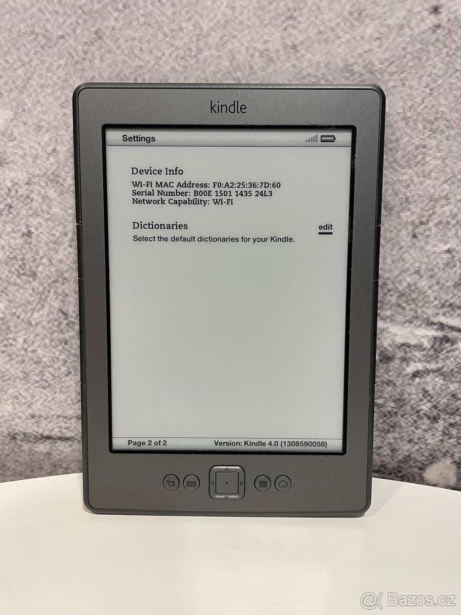 Čtečka knih Amazon Kindle 4.0 B00E