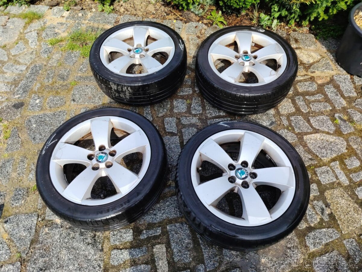 Alu kola Škoda 5x100 ET38 R16 6,5 J