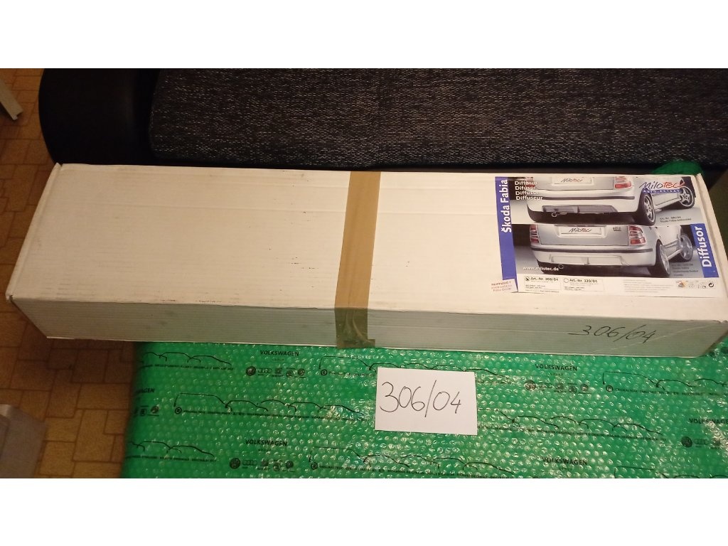 Milotec 30604 diffusor zadního nárazníku černá Škoda Fabia l