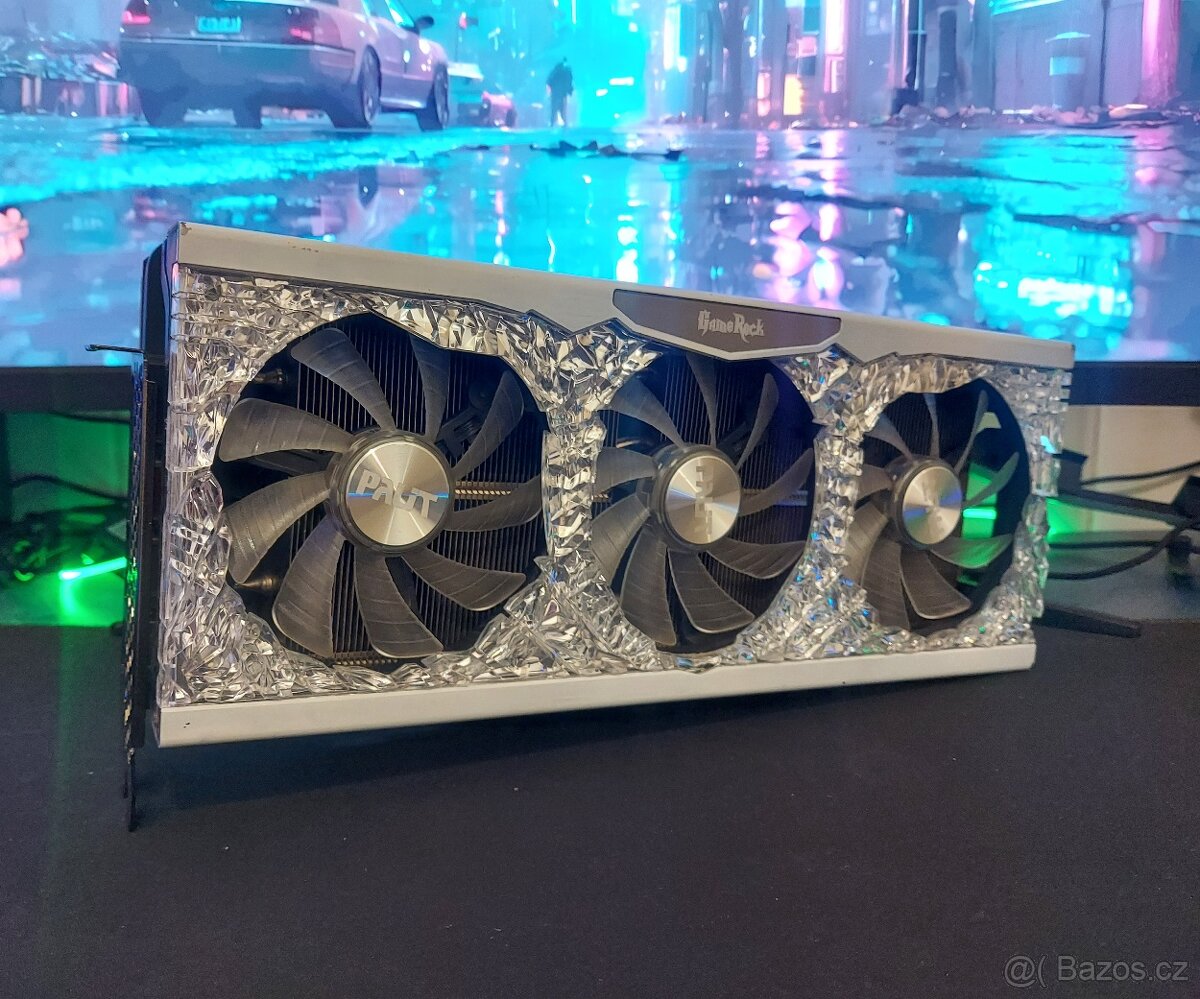 RTX 3070 8GB Palit GameRock – bílá edice
