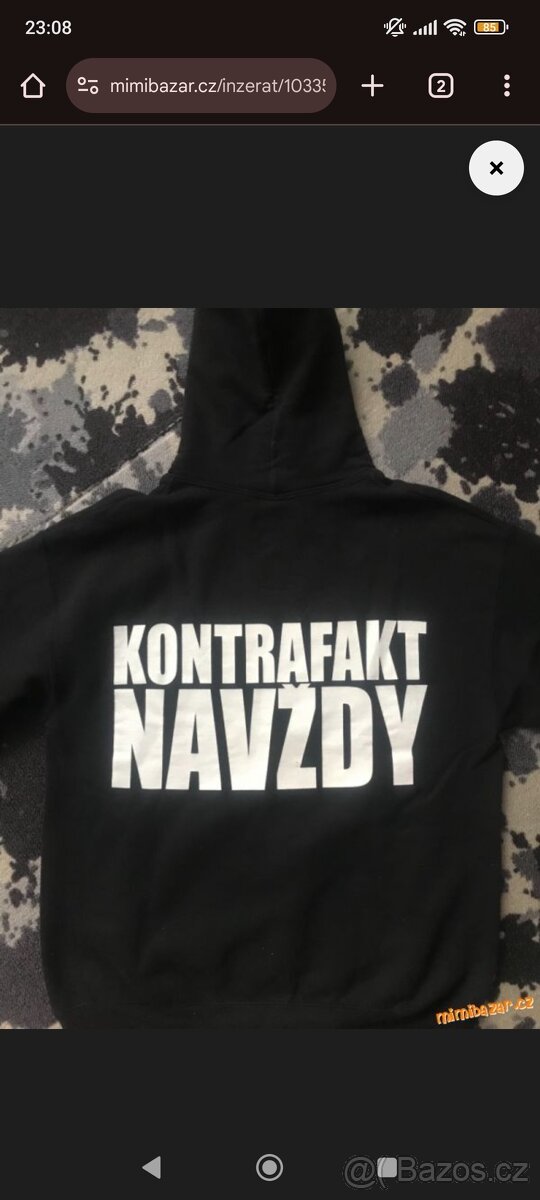 Kontrafakt navždy mikina merch