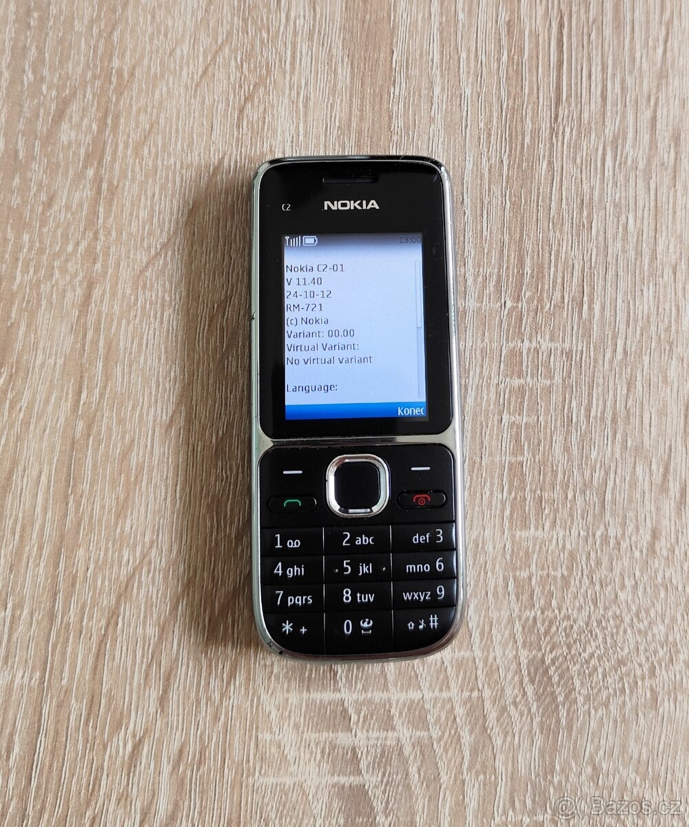 TLAČÍTKOVÝ MOBILNÍ TELEFON NOKIA C2-01 (RM-721)
