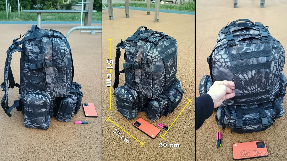 Velký taktický molle batoh 55 L