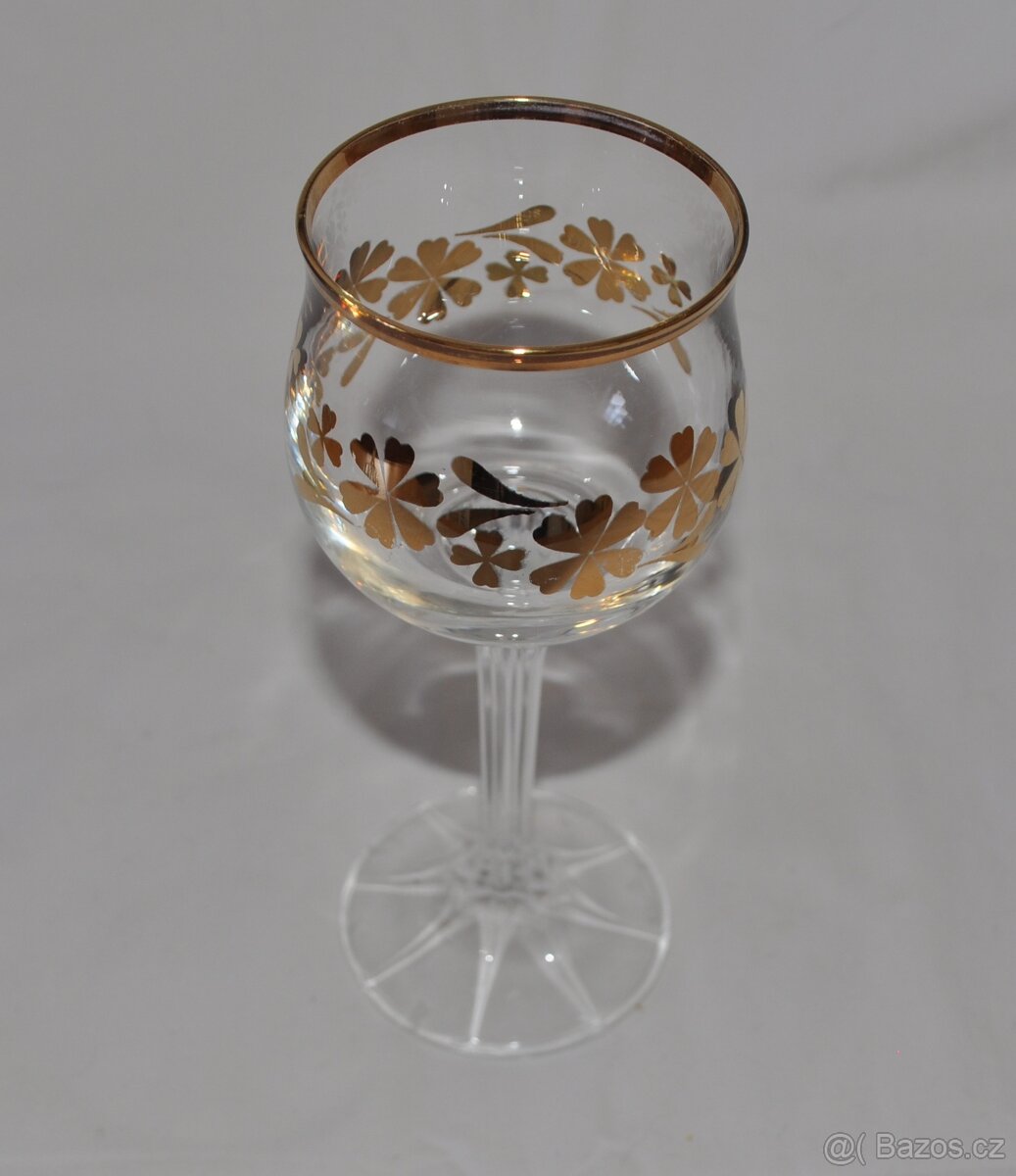 sklenky na víno 4 ks - vintage